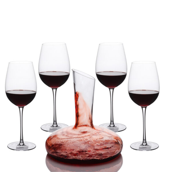 Red wine glass and Pot (set)