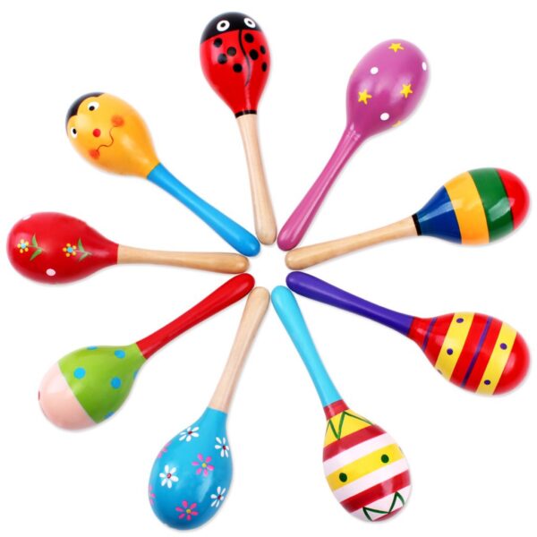 Wooden sand hammer toys